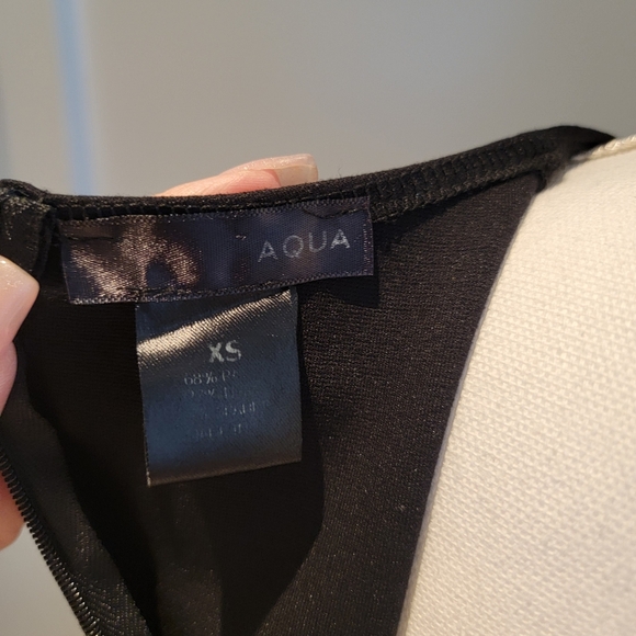 ❤️BLOOMINGDALE AQUA BLACK MINI COCKTAIL DRESS - Picture 9 of 9